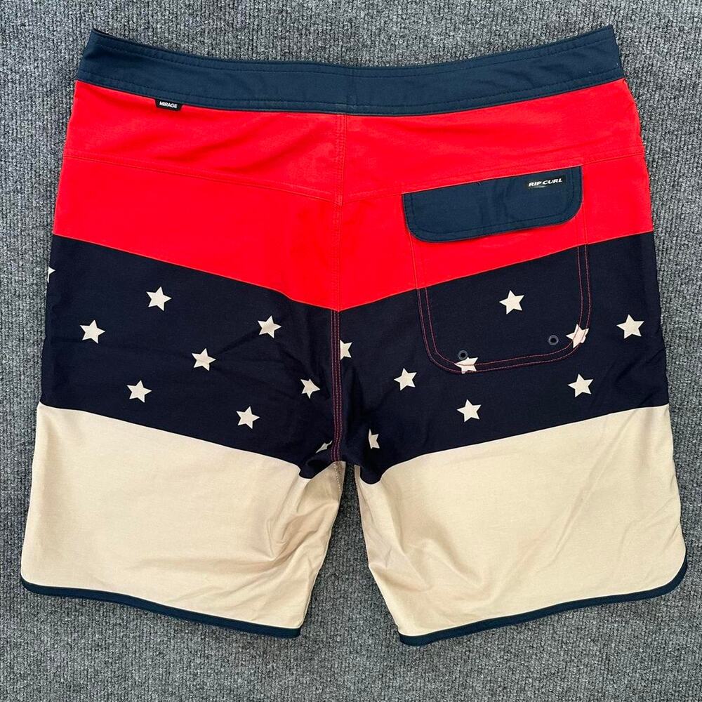 Rip Curl Men’s Mirage Board Shorts USA Flag Stars Stripes Swim Trunks - Picture 6 of 7